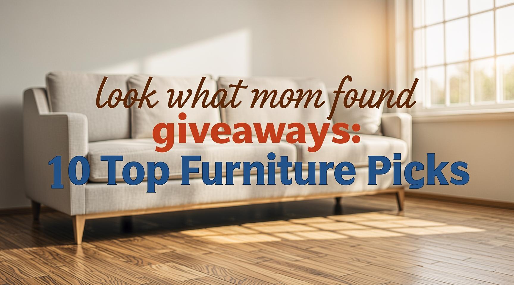 look what mom found giveaways: 10 Top Furniture Picks